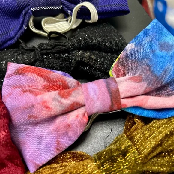Med. Bag of ties. Unisex, 20 Pre-tied Bow Tie lot, homemade - Picture 5 of 10